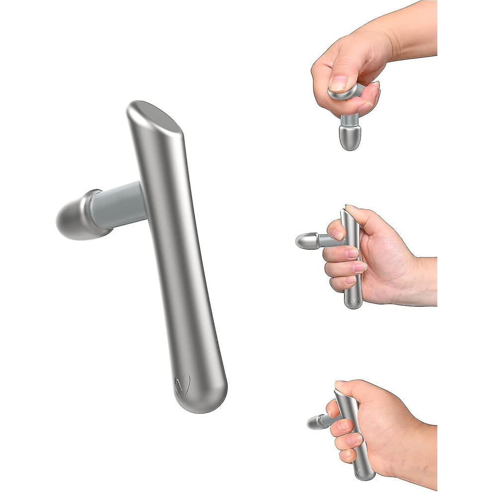 T-Shaped Massage Tool with Food-Grade Silicone Sleeve, Ergonomic Design Reduces Thumb Strain for Deep Tissue Massage