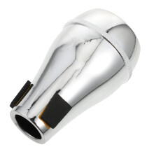 Silver ABS Alto Trombone Practice Mute, Quiet Sound Reduction, Lightweight and Easy Install