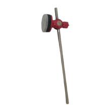 Bass Drum Pedal Beater Red Felt Head with Aluminum Shaft for Double Pedal Improved Precision