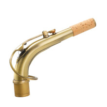 Alto Saxophone Neck Replacement Brass Antique Finish with Natural Cork Restores Tonal Clarity