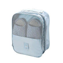 Travel Shoe Bag with 3 Separate Compartments, Durable Waterproof Polyester for Organised Packing and Clothes Protection