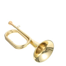 Brass Cavalry Trumpet with Mouthpiece, Durable Brass Construction, Clear Outdoor Projection for Band