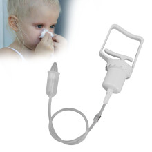 Aeratore nasale con impugnatura per bambini, in silicone morbido, bianco, in materiale PP