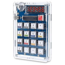 DIY Electronic Calculator Kit, Metal Enclosure, 6-Digit Display & Resistor Colour Code Calculator, STEM Soldering Project for Beginners