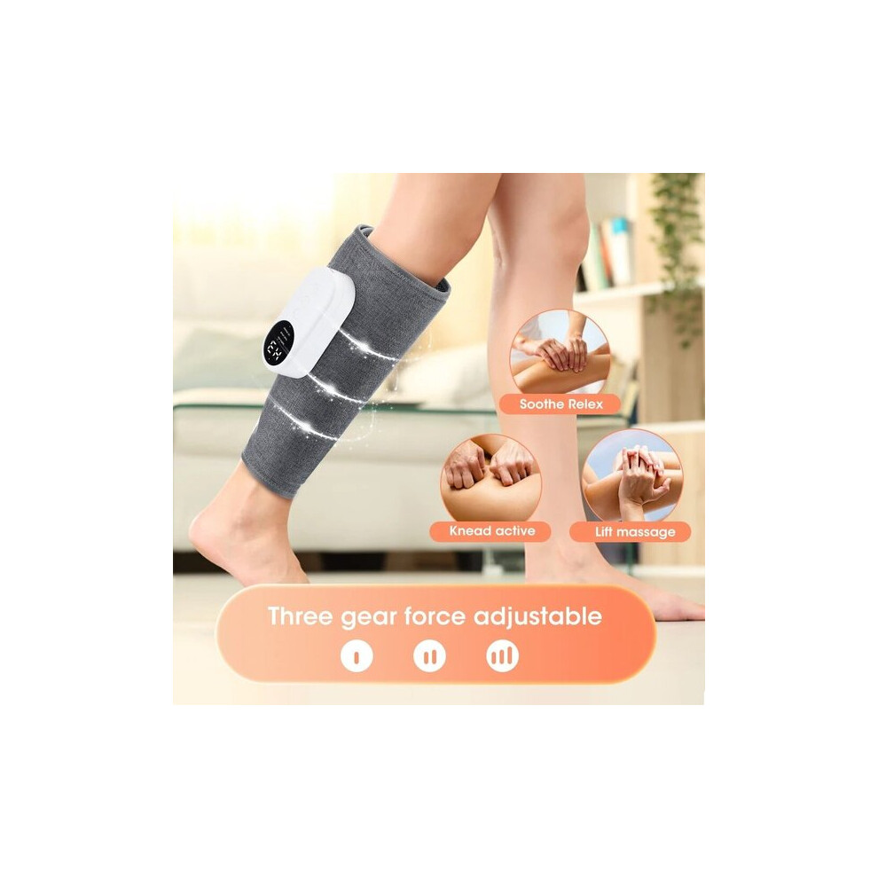 Lymphatic Drainage Foot Massager with Air Compression Heat, 3 Massage Intensities, 3 Temperature Settings, Rechargeable Portable Device