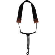 Saxophone Neck Strap with Cushioned Padding, Adjustable Metal Hook, Comfortable for Alto and Tenor