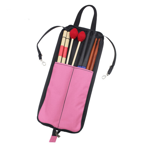Drumstick Bag with Floor Tom Hook and Carry Handle for Drummers Stick Storage and Quick Access