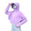 2Pcs Durable Purple Sunscreen Shirt with Hat and Uv Face Shield 2
