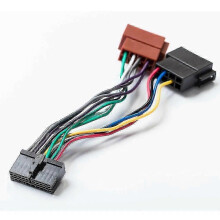 Adaptador de arnés de cableado compatible con Prology AEG Clatronic para instalación de autorradio - Cable negro de 18,5 cm