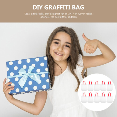 10 Stks Draagbare Graffiti Candy Tassen Verdikte Non-Woven 2