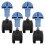 12Pcs Easy Assembly Cat Cage Wheels Sky-Blue Abs+iron Durable Casters 2