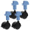 12Pcs Easy Assembly Cat Cage Wheels Sky-Blue Abs+iron Durable Casters 3