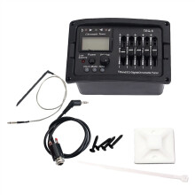 Acoustic Guitar Pickup with 5 Band EQ Preamp, BuiltIn Tuner and Micro Piezo for Clear Sound