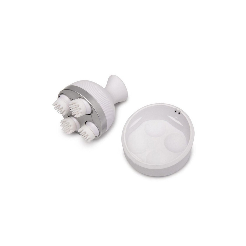 Head Massager for Scalp Circulation and Headache Relief with 4 Rotating Heads, USB Rechargeable