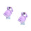 2Pcs Durable Purple Sunscreen Shirt with Hat and Uv Face Shield 6
