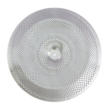 16 Inch Low Volume Practice China Cymbal Matte Silver Finish for Quiet Drum Sessions