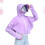 2Pcs Durable Purple Sunscreen Shirt with Hat and Uv Face Shield 9