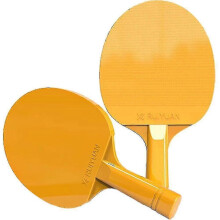 Racchette da ping-pong per bambini (confezione da 2) con impugnatura ergonomica, presa comoda per principianti, ausilio per l'allenamento portatile