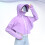 2Pcs Durable Purple Sunscreen Shirt with Hat and Uv Face Shield 10