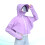 2Pcs Durable Purple Sunscreen Shirt with Hat and Uv Face Shield 11