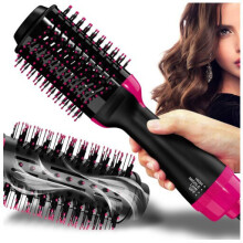 4-in-1-Haarstylingbürste mit 1000-W-Ionentechnologie und 3-stufiger Temperaturregelung zum Glätten und Locken von nassem oder trockenem Haar