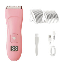 Women's Bikini Trimmer with Ceramic Protective Blades, 60 Mins Runtime, LED Indicator, Full Body Waterproof Design