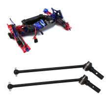 Arbre de transmission en acier universel pour voiture RC 1/8 4WD Traxxas Sledge, noir