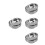4Pcs Round Metal Tea Bag Plate Space-Saving Tea Spoon Rest 3
