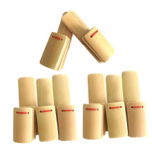 5.5 Inch Wooden Clapper for Kids Bamboo Hand Percussion Kuaiban Instrument for Music and Stage