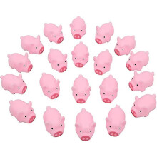 Rubberen varkentjes voor in bad: 30 stuks, piepen als je erin knijpt en drijven. Gemaakt van veilig, niet-giftig rubber voor speelplezier in bad.