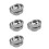 4Pcs Round Metal Tea Bag Plate Space-Saving Tea Spoon Rest 7