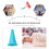 12Pcs Blue Knitting Accessories Silicone Needle Tip Covers 5