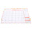 4Pcs Assorted Color Paper Wall Calendars Practical Room Daily Use 2024 2