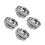 4Pcs Round Metal Tea Bag Plate Space-Saving Tea Spoon Rest 8