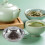 4Pcs Round Metal Tea Bag Plate Space-Saving Tea Spoon Rest 10