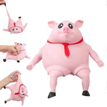 Squishy Pig Toy 500g Heavy, Eco-Friendly TPR Stress Relief for Adults Kids, Rebounds to Shape, Washable Non-Stick Fidget