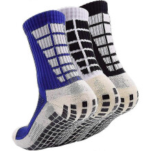 Rutschfeste Socken mit atmungsaktivem Frotteefutter, 3er-Pack für Damen und Herren, patentierte Anti-Rutsch-Sohle für mehr Sicherheit auf Böden