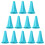 12Pcs Blue Knitting Accessories Silicone Needle Tip Covers 8