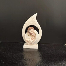 Heilige-Familie-Statue aus Kunstharz, kunstvoll gefertigt, elegante katholische Dekoration für Wohnzimmer und Büro, religiöse Skulptur
