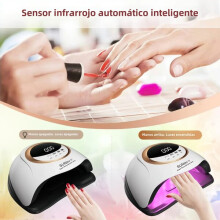 UV LED Nail Lamp with 45 LED Lights 30s Timer, Portable 0.45kg Design, 110-240V Universal Voltage for Gel Polish Curing