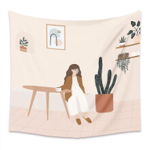 Wandteppich aus Polyester mit literarischem Motiv, 5 Größen erhältlich, maschinenwaschbar, für Schlafzimmer und Wohnzimmer