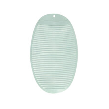 Collapsible Portable Washboard with Stable Adsorption Base for Travel and Clothes Cleaning (Green)