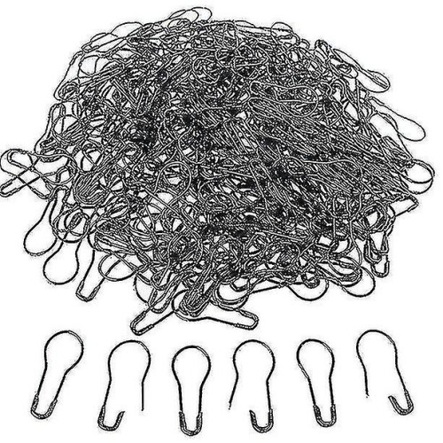 Rust Resistant Safety Pins with Protected Needle Tips, 1000 Pack Durable Metal for Tailors Fabric Work