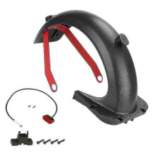 Rear Fender Kit compatible with Ninebot G30 Max with Waterproof LED Light for Night Safety, Splash Protection for Riding