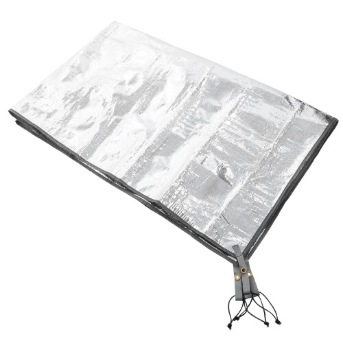 2Pcs Durable Aluminum Thermal Insulation Mat Waterproof Camping Sheet 1