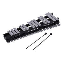 30 Note Glockenspiel Xylophone with Wooden Frame and Aluminum Bars, Foldable Design with Bag