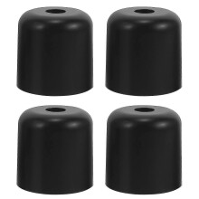 Furniture Screw Feet Replacement Set - 4 Black PP Legs with Screw-in Design for Heavy Duty Use