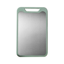 Stainless Steel Cutting Board with Non Slip Bottom and Easy Clean Surface, 304 Grade 560g Kitchen Chopping Board