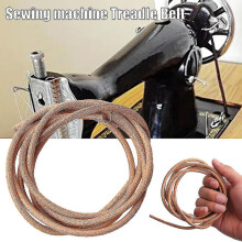 Leather Pedal Drive Belt with Hooks, 72 Inches Long 3/16 Inch, for Old-Style Singer Sewing Machine Cabinets Manual Pedals