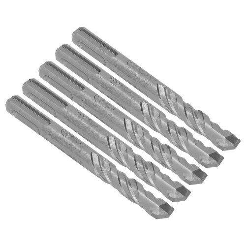 5Pcs Spiral Impact Drill Bits 110mm 12mm Cemented Carbide